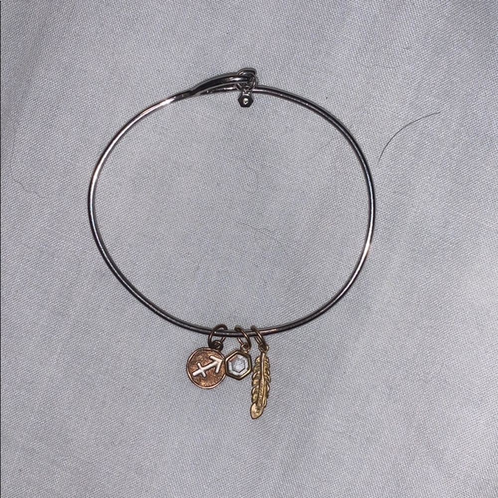 Silver sagittarius charm bracelet